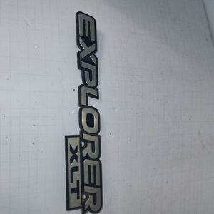 Ford OEM Explorer XLT 10" Emblem Badge Logo Nameplate Name Plate With Prongs